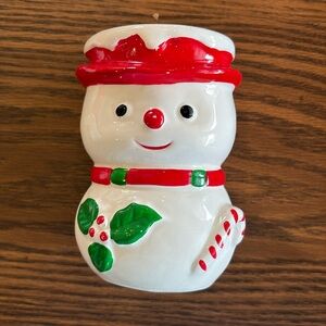 Vintage snowman decor